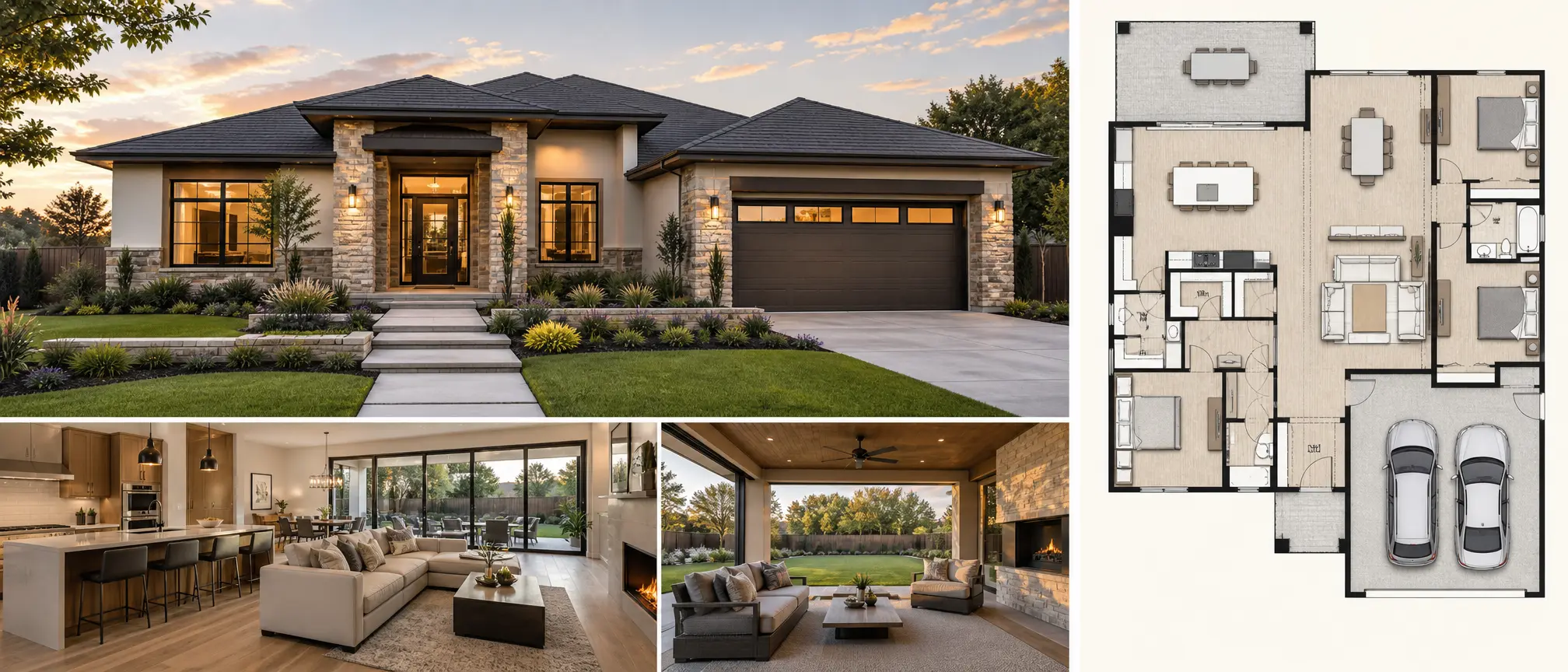 Single Story House Plans
