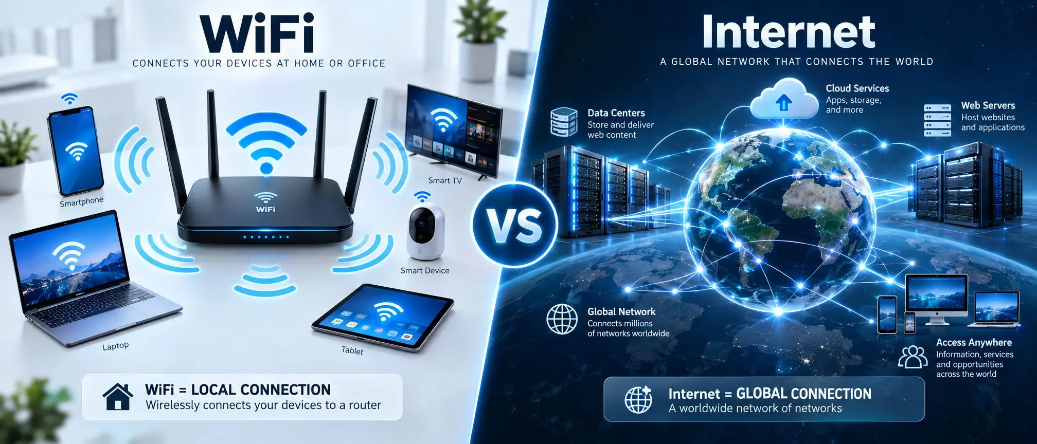 WiFi vs Internet